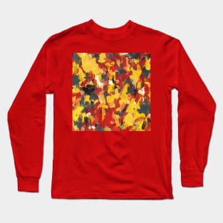 Childhood Sunset Abstract Painting Long Sleeve T-Shirt
